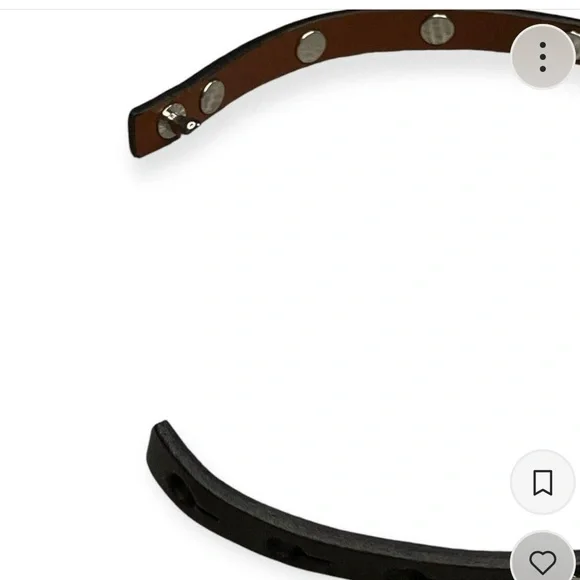 Stella & Dot Clover Double Wrap Leather Bracelet/Choker - Picture 4 of 4